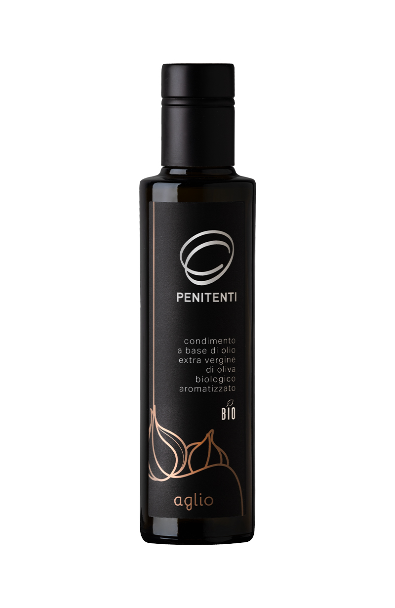 Olio aromatizzato all'aglio bio